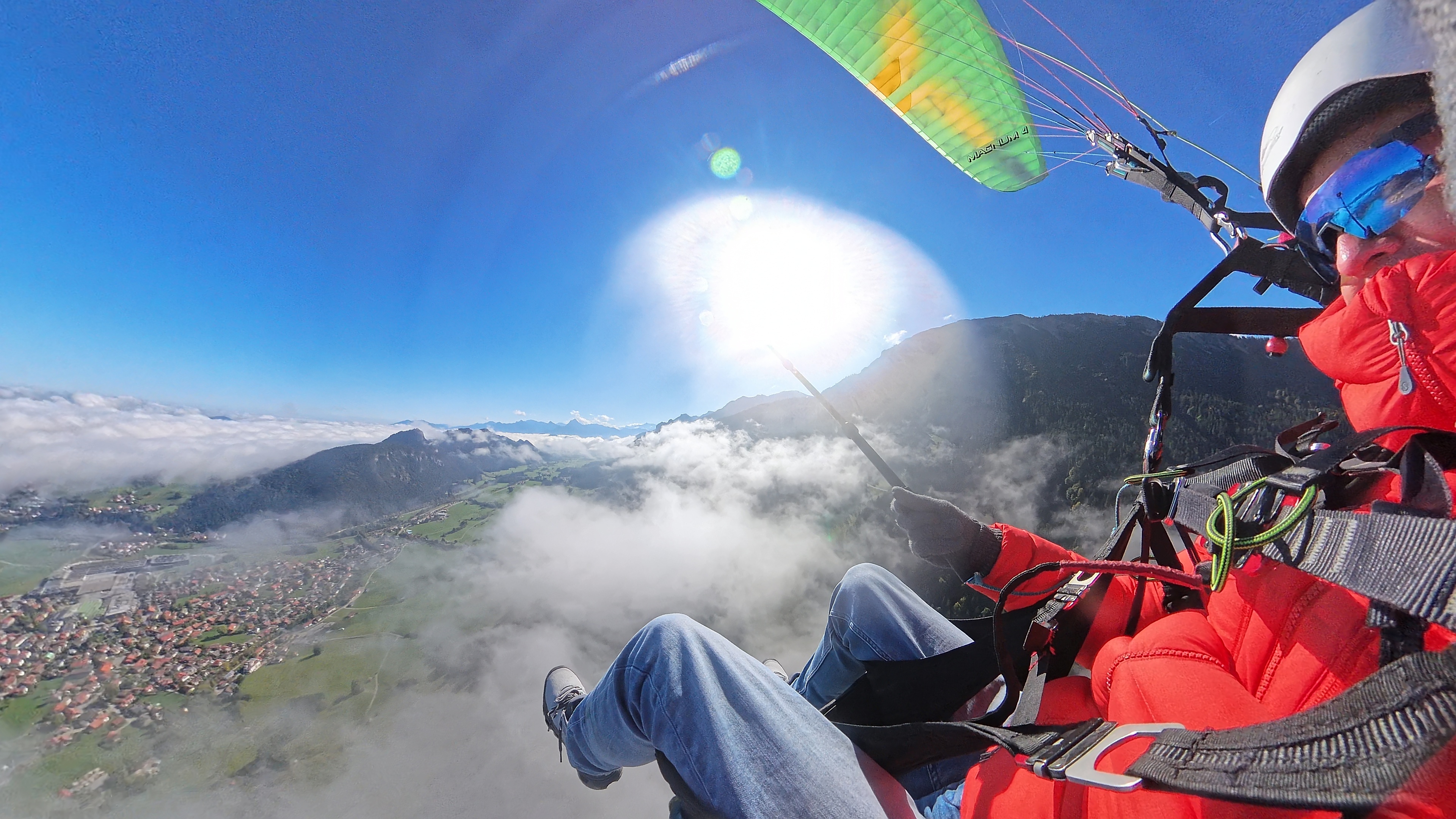 Paragliding mit tandem guru