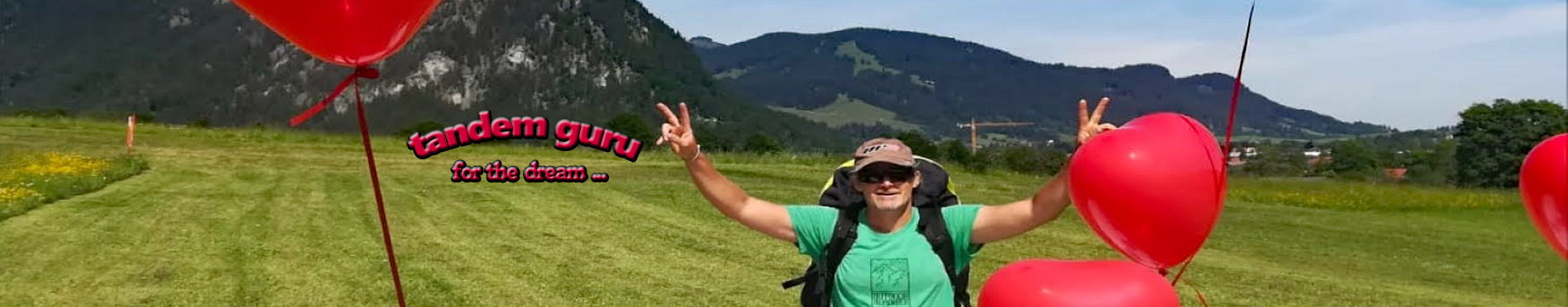 Paragliding Tandemflug Pfronten Raum Füssen - dream the dream mit tandem guru am Breitenberg