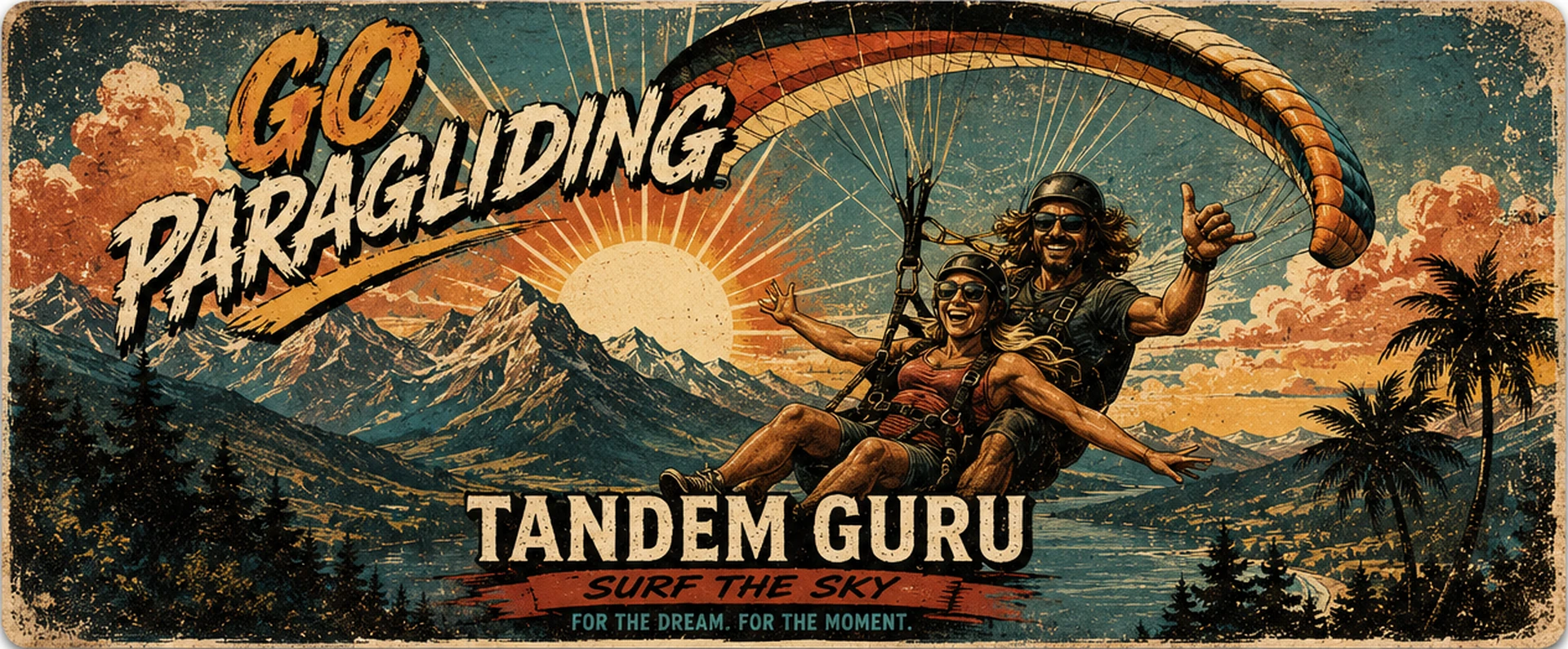 Tandem Guru Paragliding über Alpen und Atlantik
